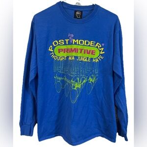 Brain Dead Blue Long Sleeve Tee